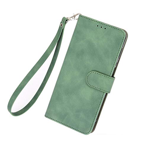 BRAND SET Hülle für Google Pixel 4a 5G Leder Handyhülle Kunstleder Flip Case mit Sicherer Magnetverschlussverriegelung Handy Lanyard Klappbar Schutzhülle für Google Pixel 4a 5G(Grün) von BRAND SET