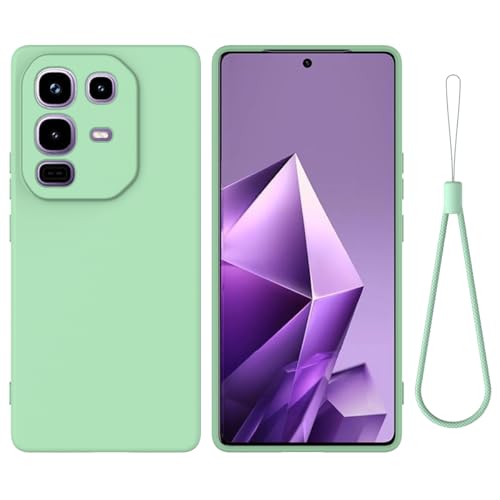 BRAND SET Hülle für Infinix Note 50s, Weiche Silikon Schutzhülle mit Mikrofaserfutter, Stoßfest & Kratzfest Handyhülle für Infinix Note 50s (Mintgrün) von BRAND SET