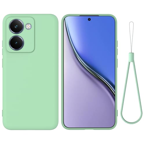 BRAND SET Hülle für Realme P3 Ultra, Weiche Silikon Schutzhülle mit Mikrofaserfutter, Stoßfest & Kratzfest Handyhülle für Realme P3 Ultra (Mintgrün) von BRAND SET