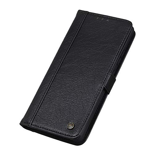 BRAND SET Hülle für Samsung Galaxy A52s/A52 5G Leather Case Wallet Premium Vintage Leather Protective Case with Stand Function and Business Card Slot Schutzhülle for Samsung A52s/A52 5G-Schwarz von BRAND SET