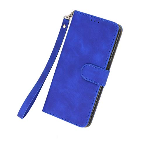 BRAND SET Hülle für Ulefone Note 9P Leder Handyhülle Kunstleder Flip Case mit Sicherer Magnetverschlussverriegelung Handy Lanyard Klappbar Schutzhülle für Ulefone Note 9P(Blau) von BRAND SET