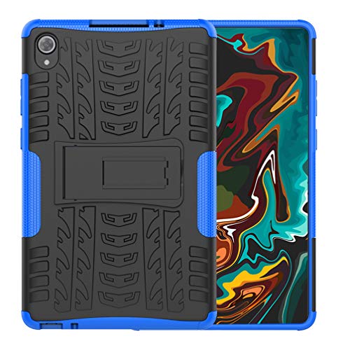 BRAND SET Rugged Armor Schutzhülle für Lenovo Tab M8 TB-8705F Hülle Handy Tasche Hybrid Case Stoßfest Handyhülle Panzer TPU Silikon Hard Bumper Handycover für Lenovo Tab M8 TB-8705F-Blau von BRAND SET