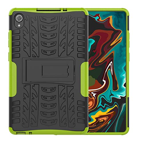 BRAND SET Rugged Armor Schutzhülle für Lenovo Tab M8 TB-8705F Hülle Handy Tasche Hybrid Case Stoßfest Handyhülle Panzer TPU Silikon Hard Bumper Handycover für Lenovo Tab M8 TB-8705F-Grün von BRAND SET