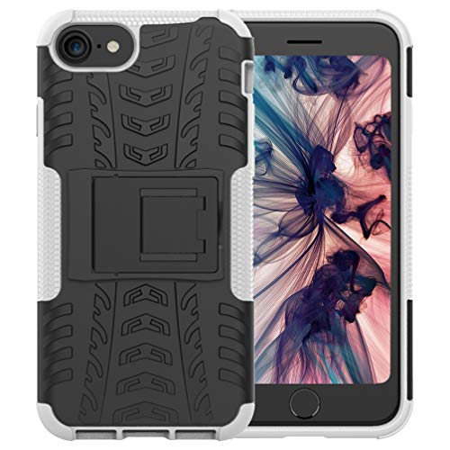 BRAND SET Rugged Armor Schutzhülle für iPhone SE 2020 Hülle Handy Tasche Hybrid Case Stoßfest Handyhülle Panzer TPU Silikon Hard Bumper Handycover für iPhone SE 2020-Weiß BRAND SET Rugged Armor Schutzhülle für iPhone SE 2020 Hülle Handy Tasche Hybrid Case Stoßfest Handyhülle Panzer TPU Silikon Hard Bumper Handycover für iPhone SE 2020-Weiß von BRAND SET