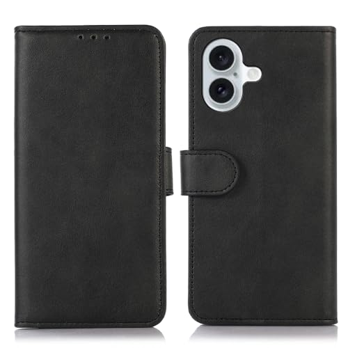 BRAND SET Schutzhülle für Apple iPhone 16 Plus Brieftasche Leder Apple iPhone 16 Plus Handyhülle Schutz Case Cover Apple iPhone 16 Plus Mit Sicherer Magnetische-Schwarz BRAND SET Schutzhülle für Apple iPhone 16 Plus Brieftasche Leder Apple iPhone 16 Plus Handyhülle Schutz Case Cover Apple iPhone 16 Plus Mit Sicherer Magnetische-Schwarz von BRAND SET