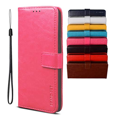BRAND SET Schutzhülle für Nokia 8.3 5G Handyhülle Brieftasche Kunstleder mit Magnetverschlussverriegelung und Stent-Funktion Geeignet Flip Handyhülle für Nokia 8.3 5G(Rose Rot) von BRAND SET