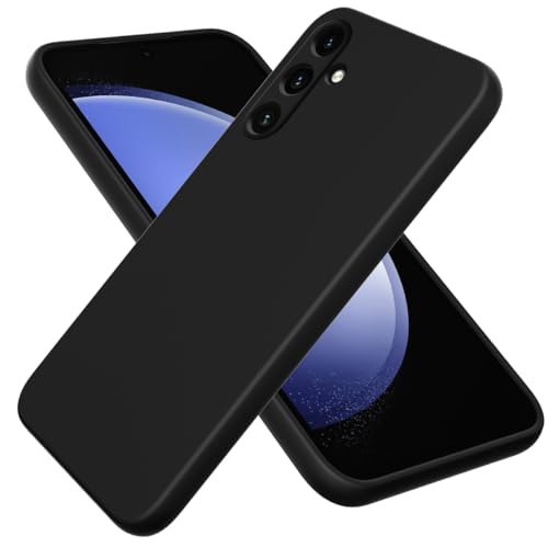 BRAND SET Schutzhülle für Samsung Galaxy A16 Hülle, Silikonhülle Kratzfeste Schutzhülle mit Mikrofaser-Innenfutter Handytasche Case für Samsung Galaxy A16 Handy Hüllen (Schwarz) von BRAND SET