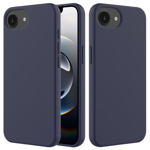 BRAND SET Schutzhülle für iPhone 16e, Kratzfeste Silikonhülle mit Mikrofaser-Innenfutter, Stoßfeste Handytasche für iPhone 16e, Mitternachtsblau BRAND SET Schutzhülle für iPhone 16e, Kratzfeste Silikonhülle mit Mikrofaser-Innenfutter, Stoßfeste Handytasche für iPhone 16e, Mitternachtsblau von BRAND SET