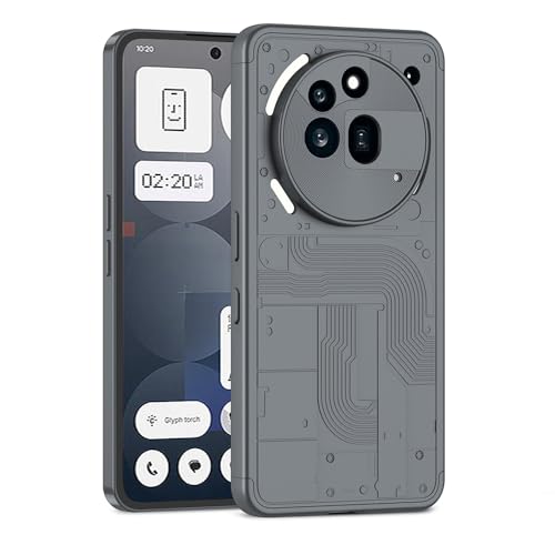BRAND SET für Nothing Phone (3a) Pro Hülle – Ultra Dünn Matte PC Hartschale, Slim Fit, Seidige Textur, Rundum-Schutz, Perfekte Passform Schutzhülle für Nothing Phone (3a) Pro (Grau) von BRAND SET