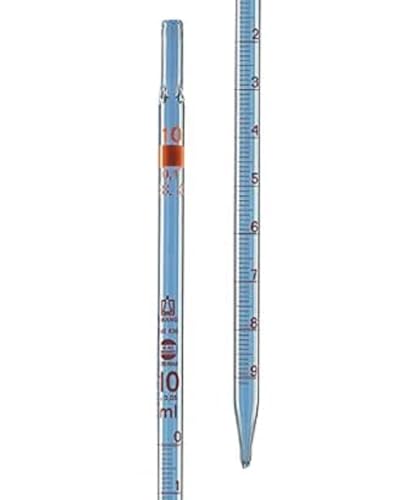 Messpipette, BLAUBRAND ETERNA, Klasse AS, DE-M gekennz., Typ 3 (Nullpunkt oben), 2:0,02 ml, völliger Ablauf, AR-GLAS von BRAND