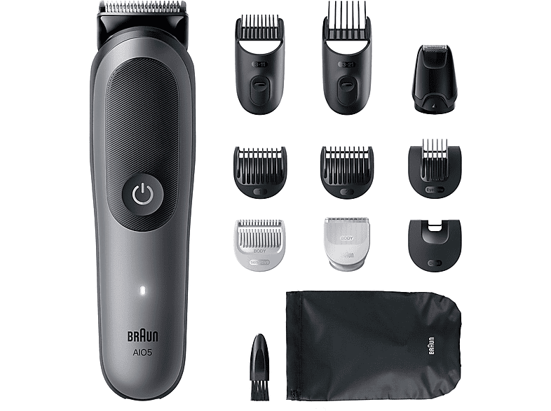 BRAUN AIO5560 Multigroomer, Grau von BRAUN