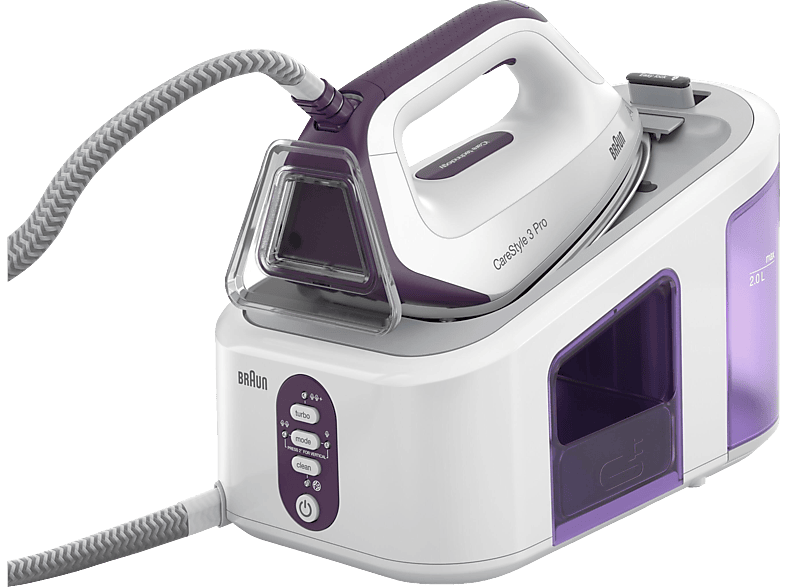 BRAUN CareStyle 3 Pro IS3155 VI Dampfstoß 430 g/min Dampfbügelstation (2400 Watt, 6,5 bar) von BRAUN