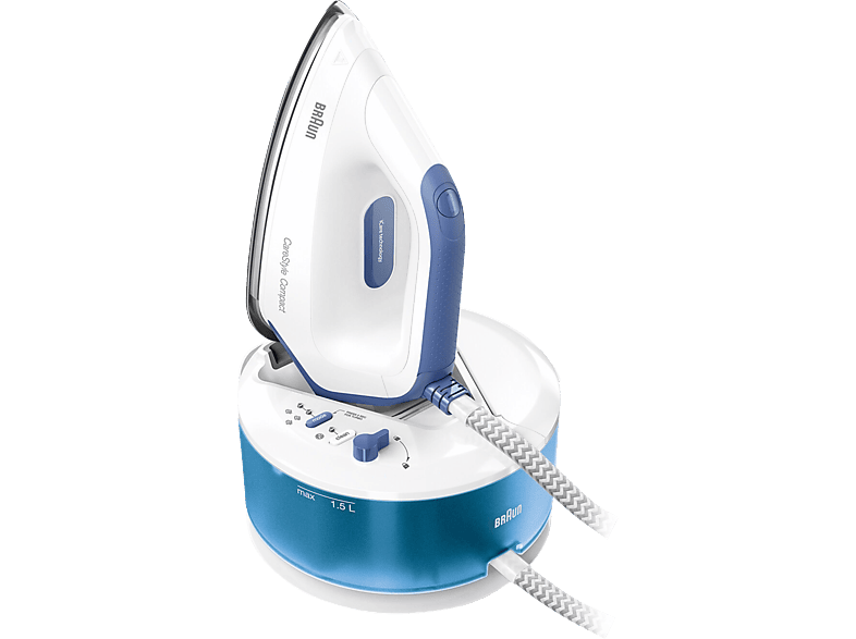 BRAUN CareStyle Compact IS 2143 BL Dampfstoß 420 g/min Dampfbügelstation (2400 Watt, 6 bar) von BRAUN