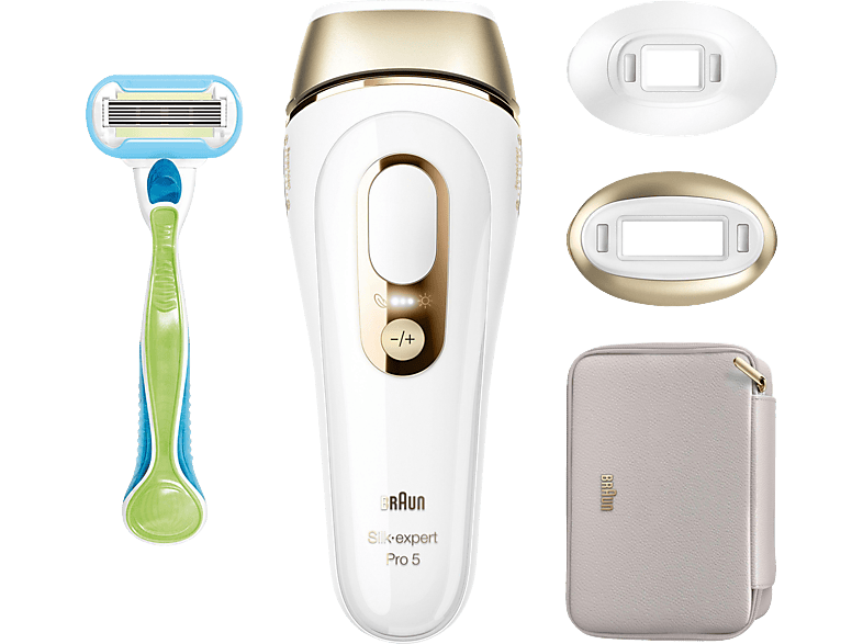 BRAUN PL5152 IPL Silk expert Pro 5 Haarentfernung Weiß/Gold von BRAUN