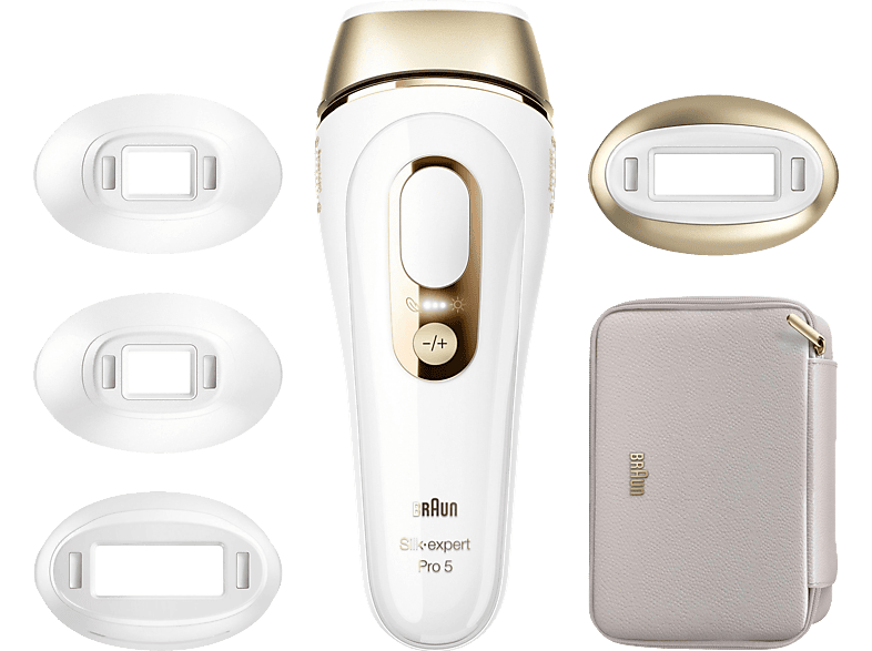 BRAUN PL5356 IPL Silk·expert Pro 5 Haarentfernung Weiß/Gold von BRAUN