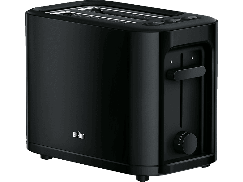 BRAUN PurEase HT 3010 BK Toaster Schwarz (1000 Watt, Schlitze: 2) von BRAUN