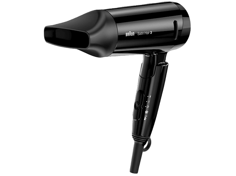 BRAUN Satin Hair 3 HD 350 Style&Go Haartrockner Schwarz (1600 Watt) von BRAUN