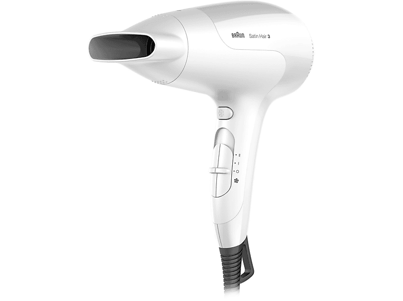 BRAUN Satin Hair 3 HD 380 mit IONTEC Haartrockner Weiß (2000 Watt) von BRAUN