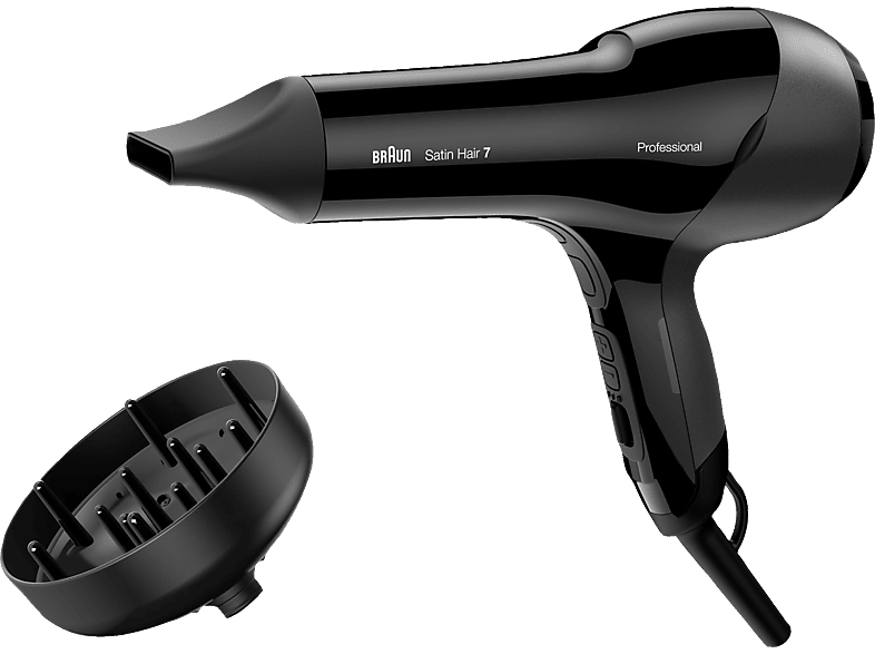 BRAUN Satin Hair 7 SensoDryer HD 785 + Diffusor Haartrockner Schwarz (2000 Watt) von BRAUN