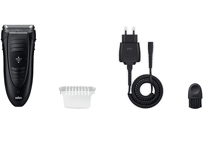 BRAUN Series 1 - 170s Netz Rasierer Schwarz (Vibrierende Scherfolien) von BRAUN