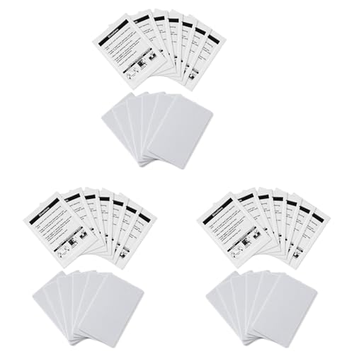 BRCUAT CR80-Reinigungskarten, Doppelseitiger Kartenleser-Reiniger, POS-Swipe-Terminal-Reinigungskarten -CR80 Kartenchip-Reiniger (30 StüCk) von BRCUAT