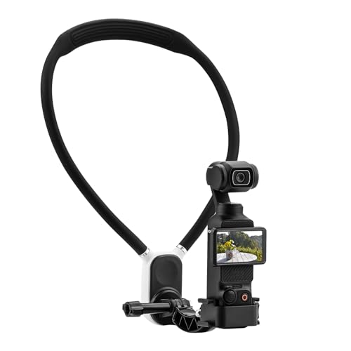BRDRC Magnetischer Nackenhalterung für DJI OSMO Pocket 3 Creator Combo Action 5 Pro Kamera, POV/Vlog Video Selfie Halterung, Action Kamera Nacken Freihändiger Halter für GoPro 13/12/11/10/9 von BRDRC