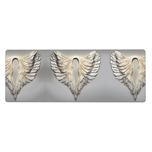 Angel Wing große Gummi-Tastaturunterlage, Büro-Schreibtischunterlage, Schreibblock, Computer-Desktop-Pad, starke Haftung von BREAUX
