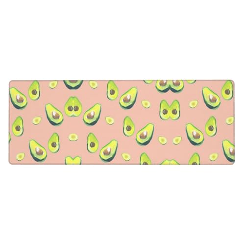 BREAUX Many Avocado Images Große Gummi-Tastatur-Pad, Schreibtischunterlage für Büro, Schreibpad, Computer-Schreibtischunterlage, starke Haftung von BREAUX