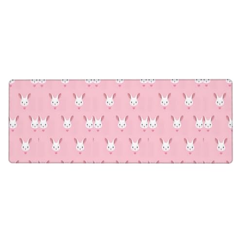 Bunny Cute Large Rubber Keyboard Pad, Office Desk Pad, Writing Pad, Computer Desktop Pad, Strong Adhesion von BREAUX