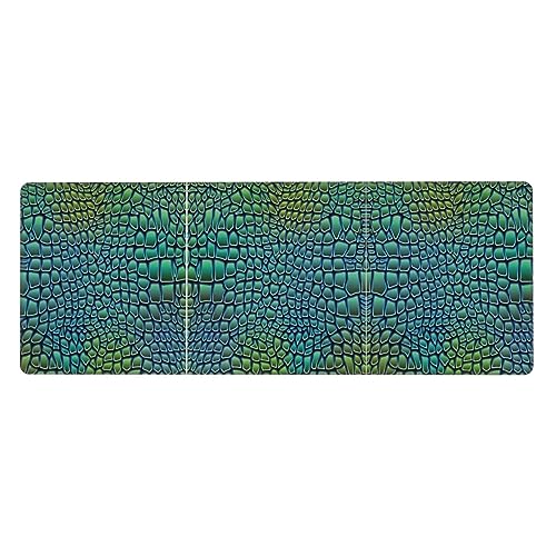 Große Gummi-Tastaturunterlage mit Alligatorhaut, Büro-Schreibtischunterlage, Schreibblock, Computer-Desktop-Pad, starke Haftung von BREAUX