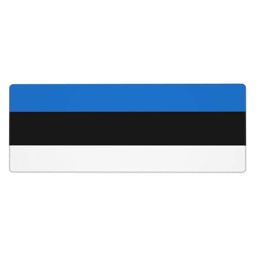 Große Gummi-Tastaturunterlage mit Flagge Estlands, Büro-Schreibtischunterlage, Schreibblock, Computer-Desktop-Pad, starke Haftung von BREAUX