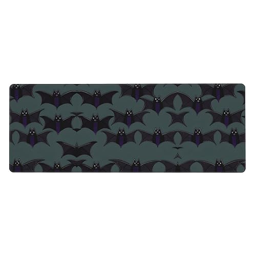 Große Gummi-Tastaturunterlage mit Fledermaus-Muster, Büro-Schreibtischunterlage, Schreibblock, Computer-Desktop-Pad, starke Haftung von BREAUX