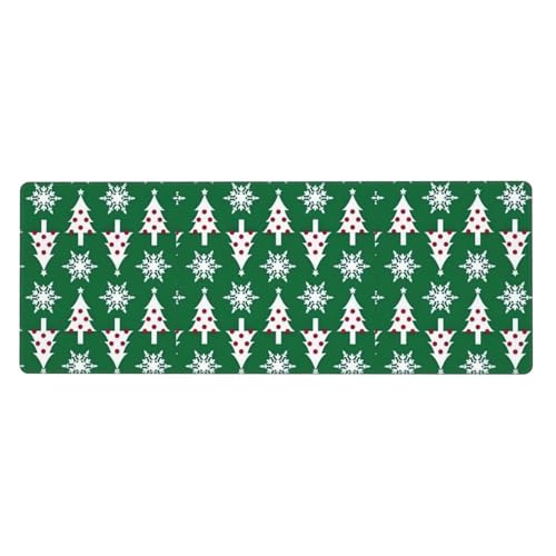 Große Gummi-Tastaturunterlage mit Weihnachtsbaum-Muster, Büro-Schreibtischunterlage, Schreibblock, Computer-Desktop-Pad, starke Haftung von BREAUX