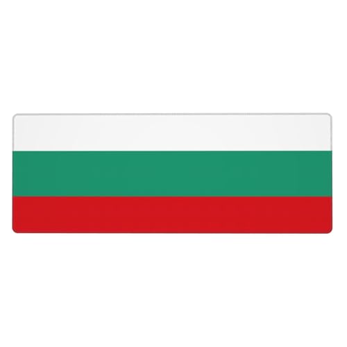 Große Gummi-Tastaturunterlage mit bulgarischer Flagge, Büro-Schreibtischunterlage, Schreibblock, Computer-Desktop-Pad, starke Haftung von BREAUX