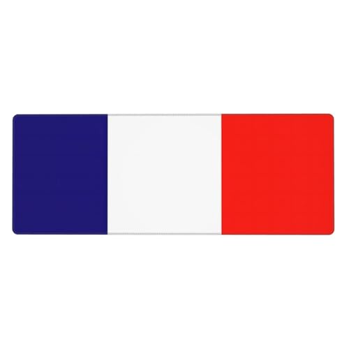 Große Gummi-Tastaturunterlage mit französischer Flagge, Büro-Schreibtischunterlage, Schreibblock, Computer-Desktop-Pad, starke Haftung von BREAUX