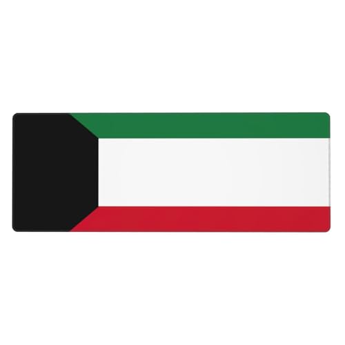 Große Gummi-Tastaturunterlage mit kuwaitischer Flagge, Büro-Schreibtischunterlage, Schreibblock, Computer-Desktop-Pad, starke Haftung von BREAUX