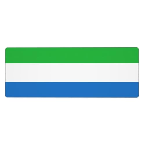 Sierra Leone Flagge, große Gummi-Tastaturunterlage, Büro-Schreibtischunterlage, Schreibblock, Computer-Desktop-Pad, starke Haftung von BREAUX