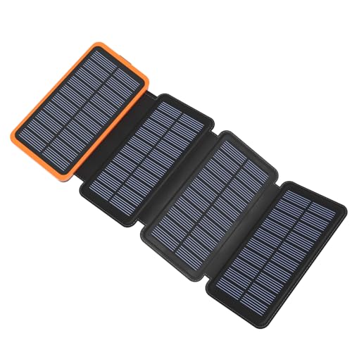 BRENCIL Solar Powerbank 27000mAh, 22,5W Power Bank mit 4 Solarpanels Tragbares Externer Akku Solar Ladegerät USB C Input & Output Schnelles Aufladen PD QC 3.0 4.0 für Smartphones, Tablets BRENCIL Solar Powerbank 27000mAh, 22,5W Power Bank mit 4 Solarpanels Tragbares Externer Akku Solar Ladegerät USB C Input & Output Schnelles Aufladen PD QC 3.0 4.0 für Smartphones, Tablets von BRENCIL