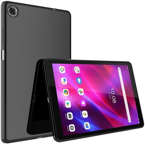 BREPRIO Hülle für Lenovo 8.0 Zoll Tab M8 Gen 3 2022/ Smart Tab M8 Gen 3/Tab M8 HD LTE 2021/ Tab M8 HD/Smart Tab M8/Tab M8 FHD 2019, [Leicht + Schutz] Stoßfeste, weiche Ultra Slim Cover, Schwarz von BREPRIO