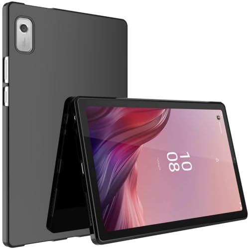 BREPRIO Hülle für Lenovo Tab M9 9 Zoll 2024/2023 (TB-310FU) / Tablet Nook 9 Zoll (2024), [Leicht + Schützend] Stoßfeste Weiche Ultra Slim Cover, Schwarz von BREPRIO