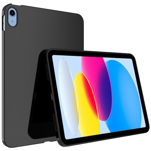 BREPRIO Hülle für iPad (A16) 11th Generation 11 Zoll (2025) und iPad 10th Generation 10.9 Zoll (2022), [Leicht + Schutz] Stoßfeste Weiche Ultra Slim Cover, Schwarz von BREPRIO