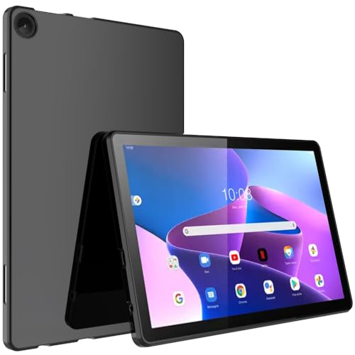 BREPRIO Schutzhülle für Lenovo Tab M10 3rd Gen 25.7 cm 2022 TB-326FU/TB-328XU, [Leicht + Schutz] Stoßfeste, weiche ultradünne Abdeckung, schwarz von BREPRIO