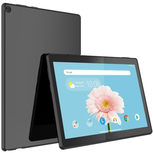 BREPRIO Schutzhülle für Lenovo Tab M10 FHD Rel 10,1 Zoll TB-X605FC TB-X605LC, [leicht + schützend] Stoßfeste, weiche, ultradünne Abdeckung, schwarz von BREPRIO