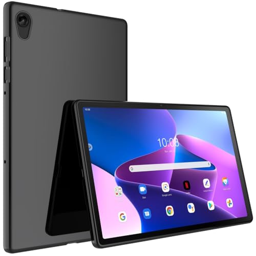 BREPRIO Schutzhülle für Lenovo Tab M10 HD 2. Generation 25,7 cm (10,1 Zoll), Modell 2020 (TB-X306F TB-X306X), [leicht und schützend], stoßfest, weich, ultradünn, Schwarz von BREPRIO