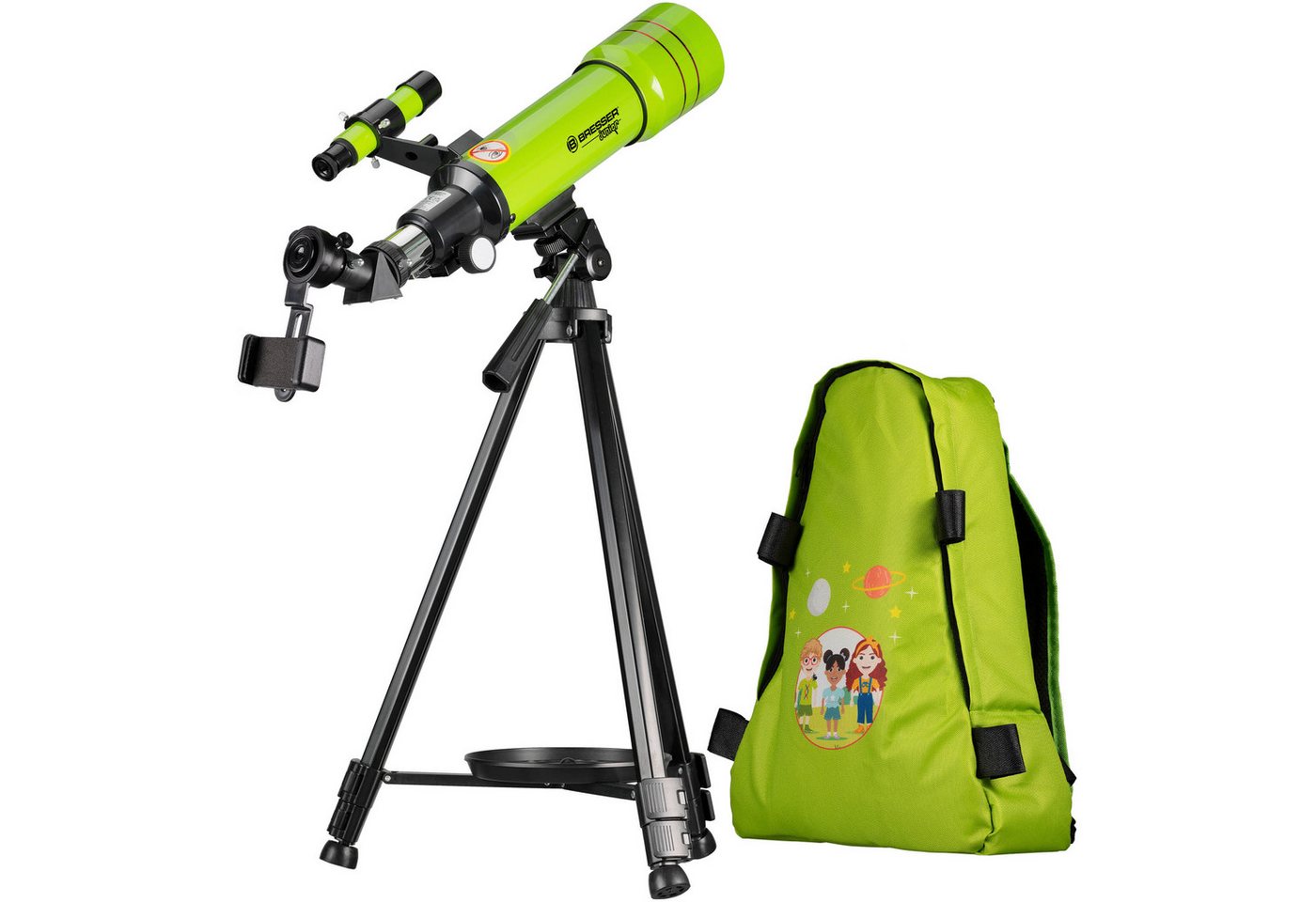 BRESSER junior Linsenteleskop Linsenteleskop 70/400 mit Rucksack grün BRESSER junior Linsenteleskop Linsenteleskop 70/400 mit Rucksack grün von BRESSER junior