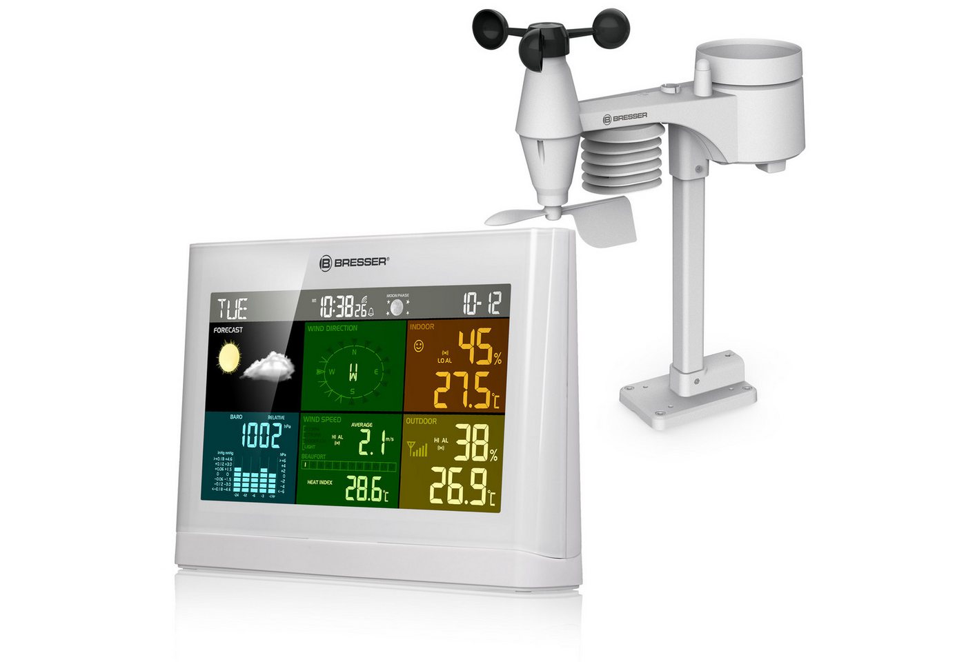 BRESSER 5-in-1 Comfort Wetter Center Wetterstation BRESSER 5-in-1 Comfort Wetter Center Wetterstation von BRESSER