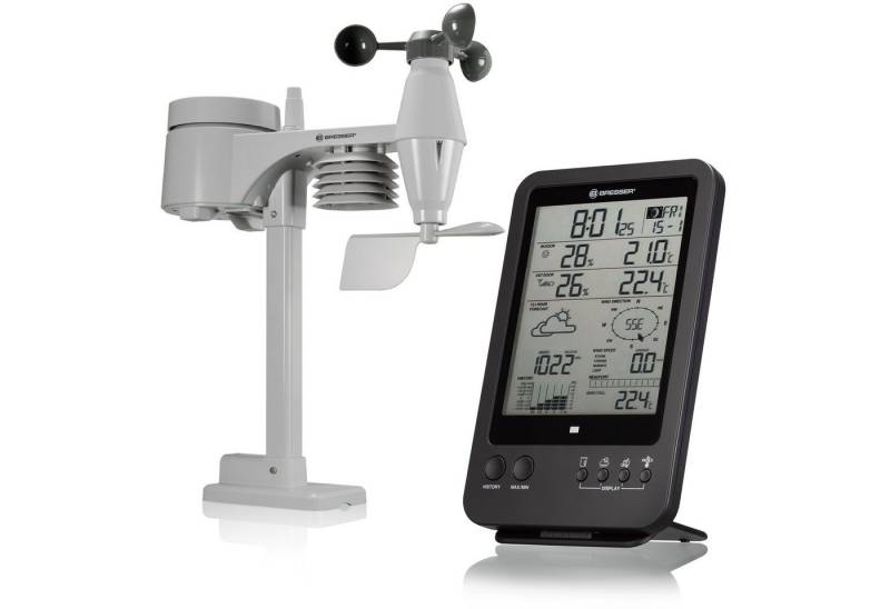 BRESSER BRESSER 5-in-1-Wetterstation, schwarz Wetterstation von BRESSER