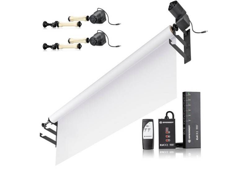 BRESSER Aufhängesystem BRESSER EBS-3 Elektrisches Backdrop System für 3 Rollen von BRESSER