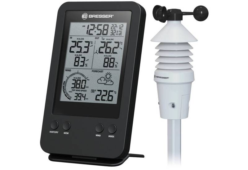 BRESSER BRESSER 3-in-1-Profi-Windmesser Wetterstation von BRESSER
