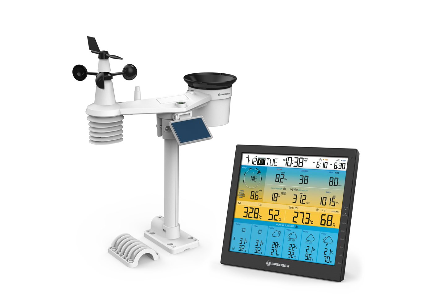 BRESSER BRESSER 6-Tage 4CAST PRO SF WLAN-Wetterstation 7-in-1 solar Wetterstation BRESSER BRESSER 6-Tage 4CAST PRO SF WLAN-Wetterstation 7-in-1 solar Wetterstation von BRESSER